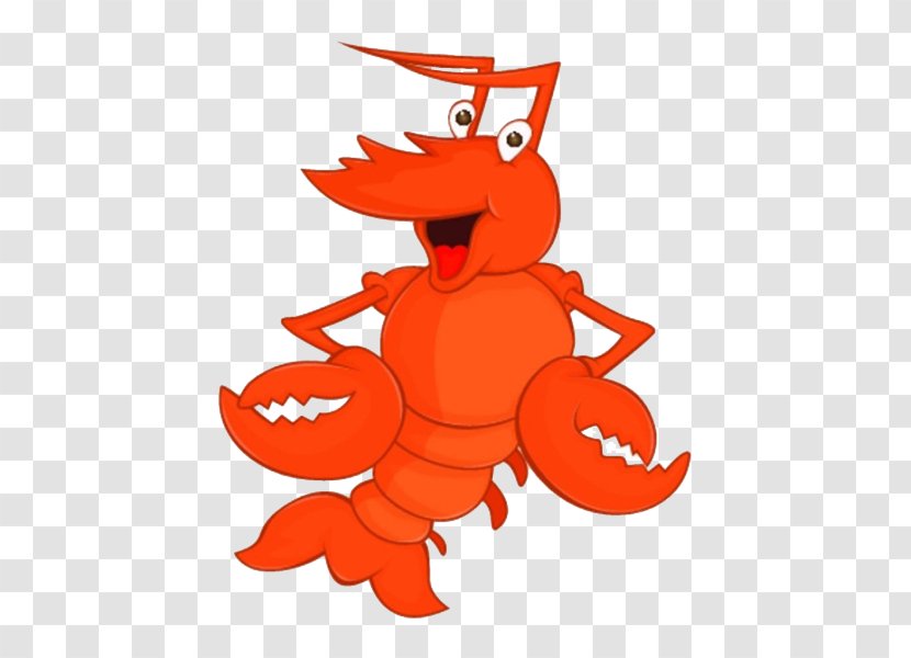 Lobster Drawing Royalty-free Clip Art - Royaltyfree - Orange Tail Transparent PNG