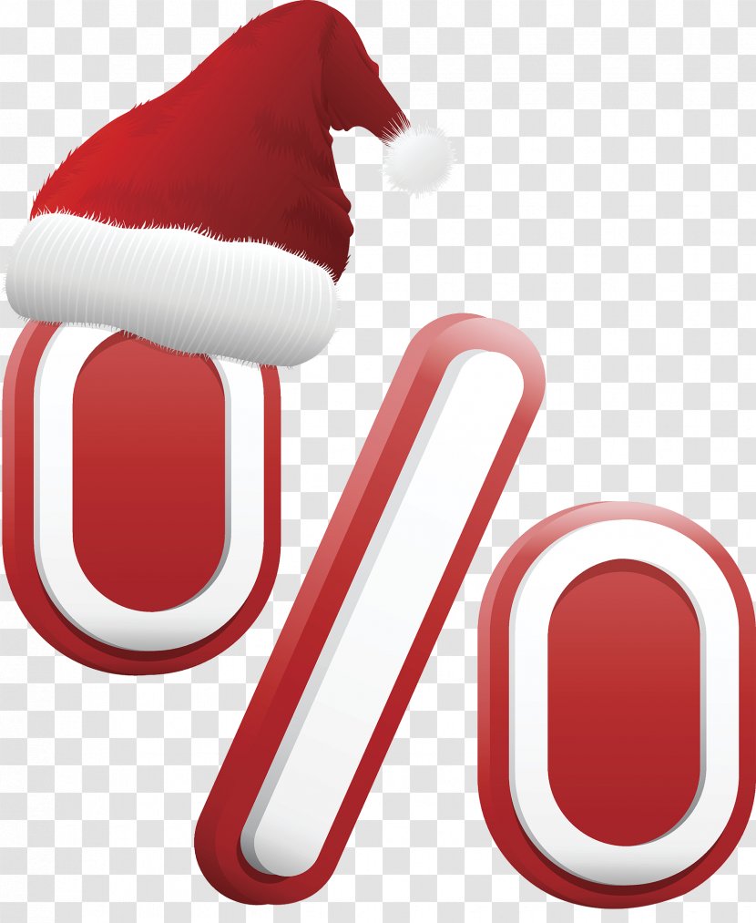 Christmas Hat Holiday Discount - Ribbon - Symbol Transparent PNG