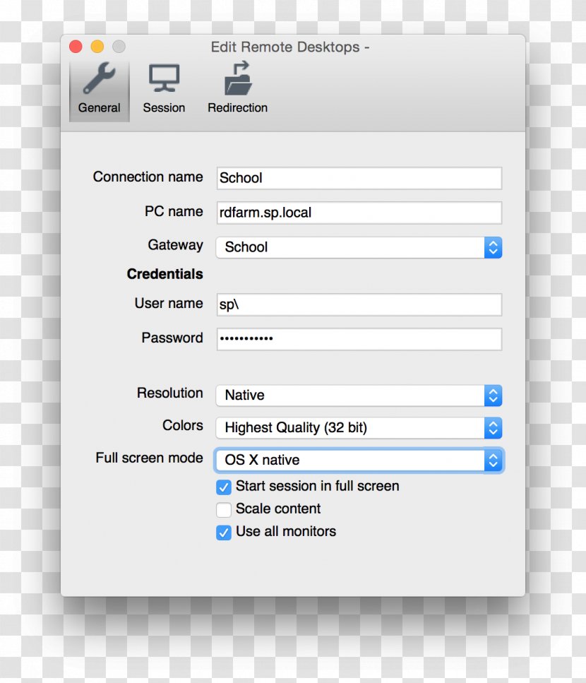 Remote Desktop Software Protocol MacOS Microsoft - Screenshot Transparent PNG