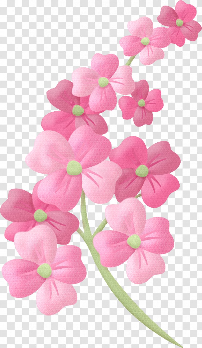 Pink Flowers Clip Art - Cherry Blossom - Peach Flower Transparent PNG