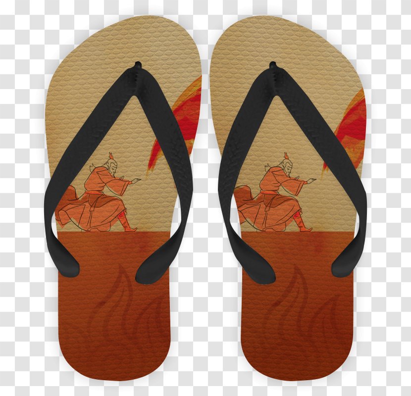 Flip-flops Oriented Strand Board Wood Demolition Shoe - Orange - Slim Transparent PNG