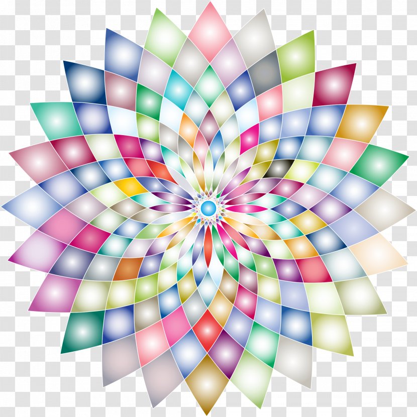 Line Art Abstract Drawing Clip - Flower Transparent PNG