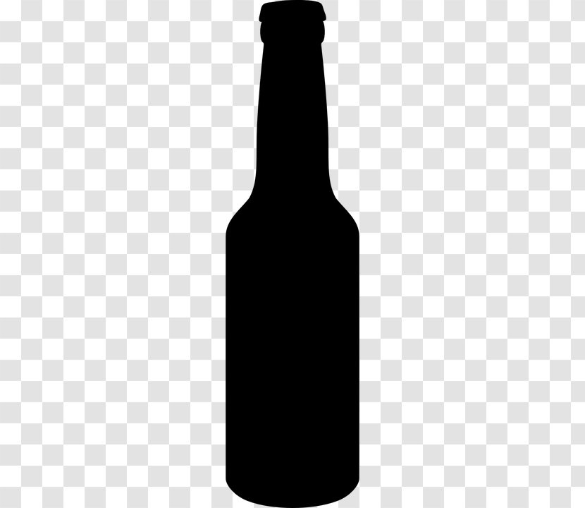 Beer Bottle Silhouette - Drinkware Transparent PNG