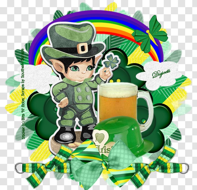 Leprechaun 0 Saint Patrick's Day Clip Art - Clover Transparent PNG