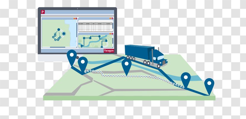 Fleet Management Software Routing System - Truck Transparent PNG