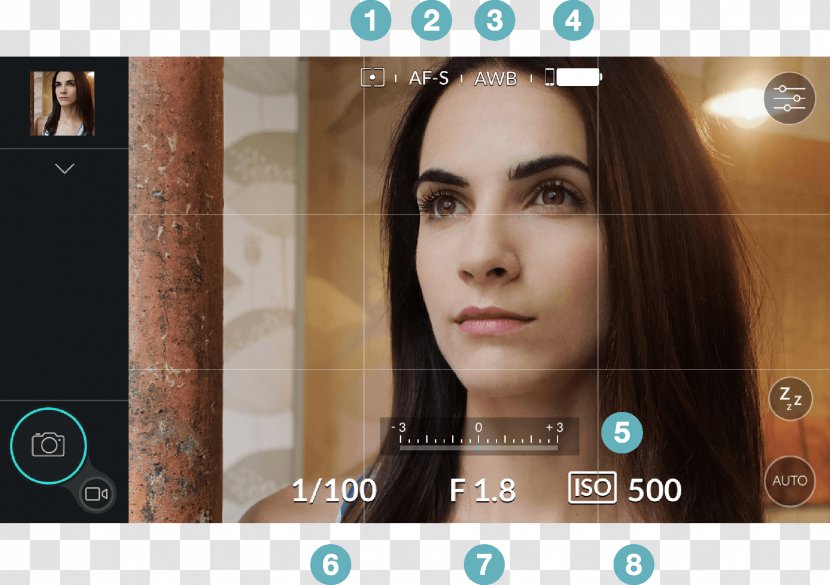 DxO ONE Video Raw Image Format IPod Touch - Face - Rule Of Thirds Grid Transparent PNG