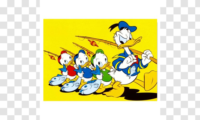 Donald Duck Huey, Dewey And Louie Scrooge McDuck Mickey Mouse - Walt Disney Company - Gone Fishing Cliparts Transparent PNG