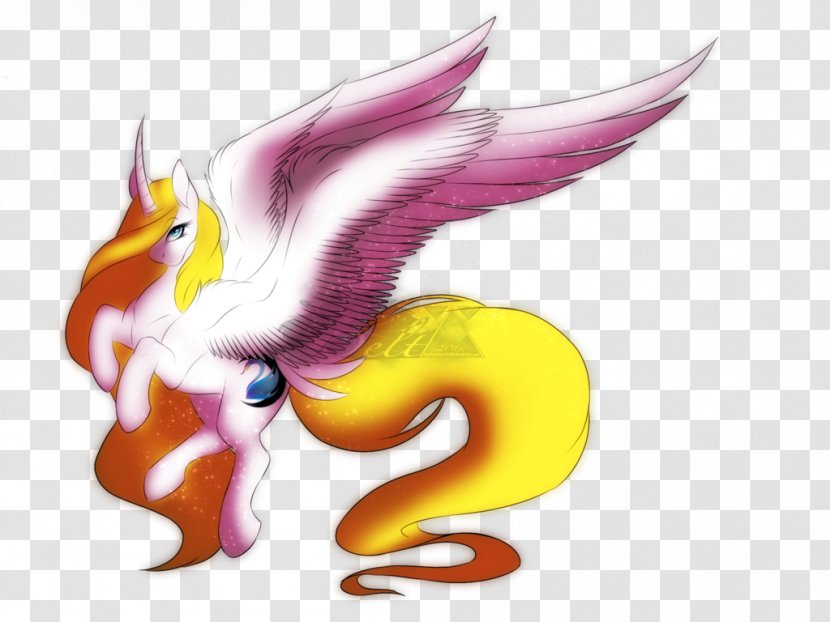Dragon Horse Unicorn Cartoon - Wing Transparent PNG