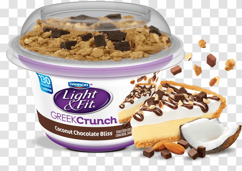 Ice Cream Greek Yogurt Fudge Cuisine Pretzel - Coconut Transparent PNG