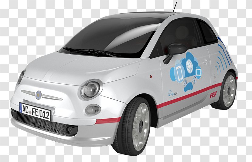 Smart Bumper Fiat 500 Car - Automotive Design Transparent PNG