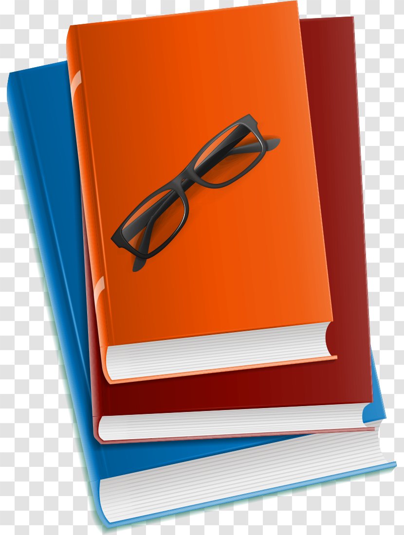 Paper Book Glasses - Electric Blue - Creative Books Transparent PNG