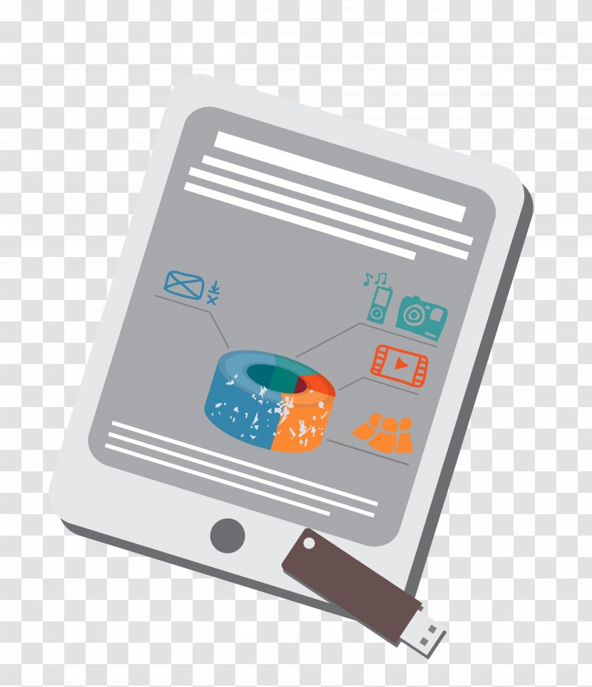 Laptop USB Flash Drive Computer - Electronics - Vector Tablet PC U Disk Material Transparent PNG