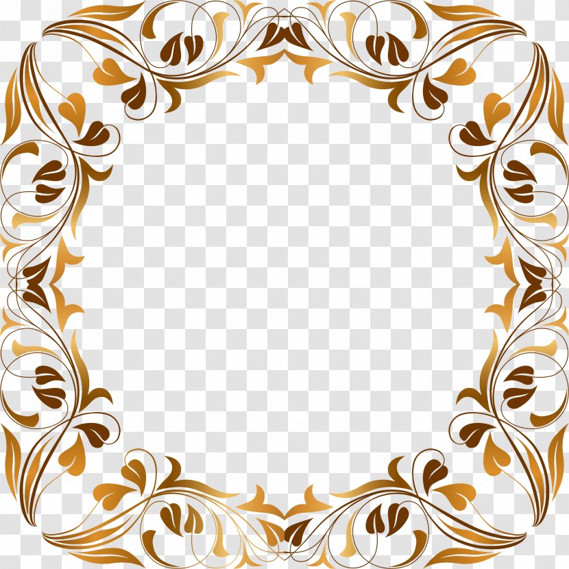 Paper Flower Picture Frames Clip Art - Floral Design - Border Transparent PNG