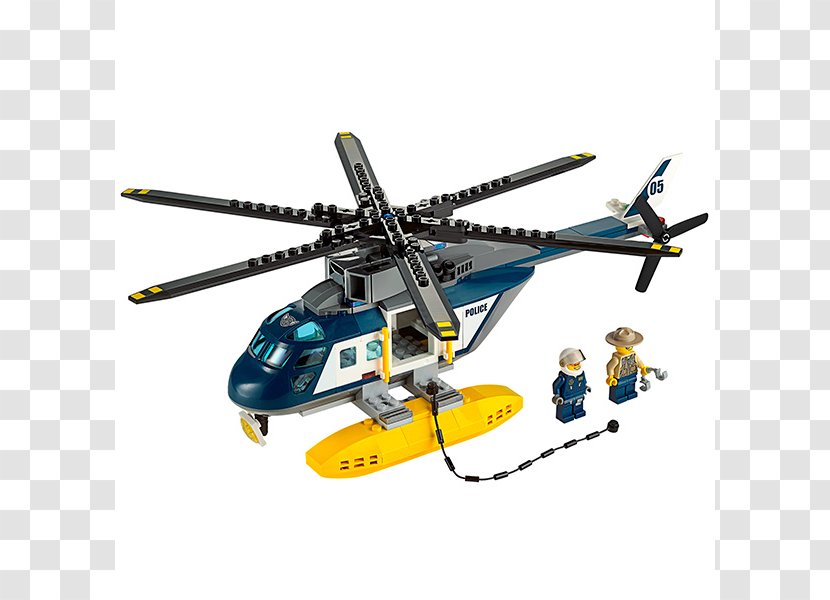 LEGO 60067 City Helicopter Pursuit Legoland Deutschland Resort Lego - Rotorcraft Transparent PNG