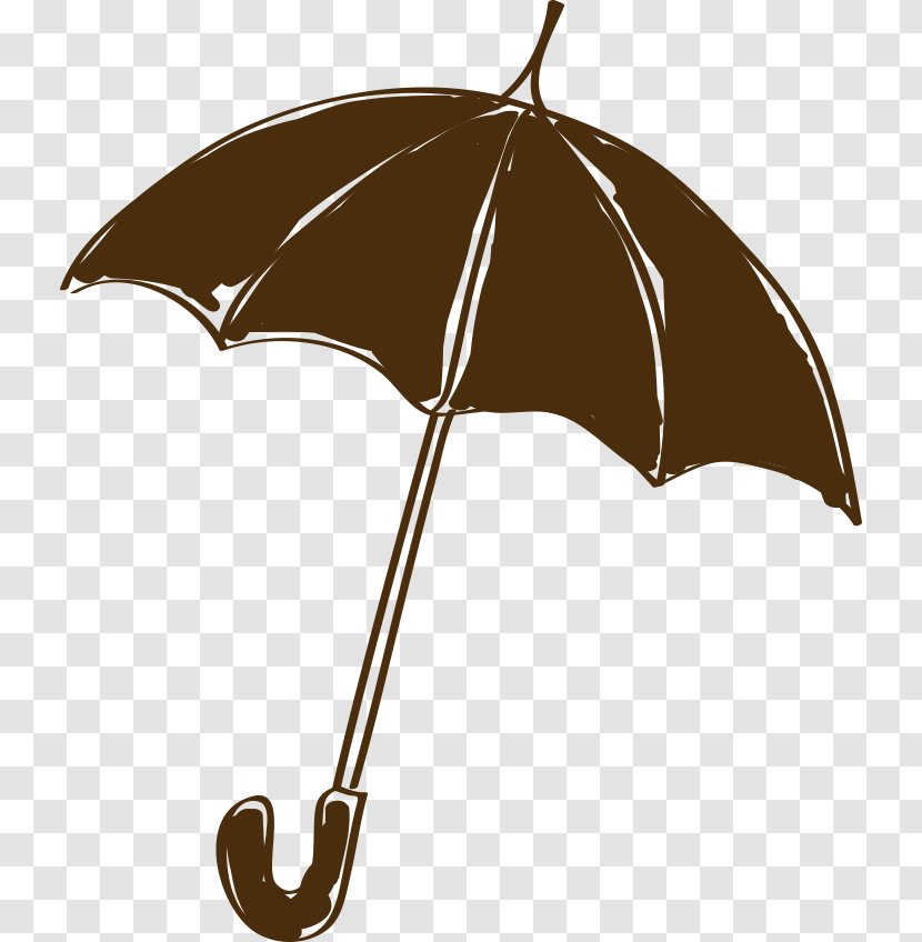 Umbrella Black - Fashion Accessory - Painted Transparent PNG