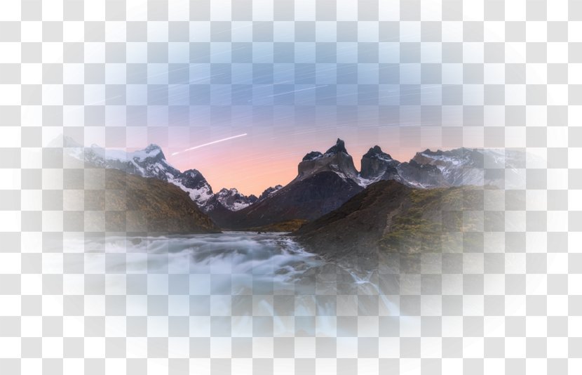 Desktop Wallpaper Torres Del Paine National Park Fog Cloud - Winter Transparent PNG