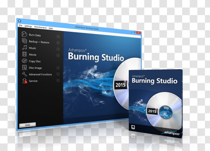 Computer Software Ashampoo Burning Studio Monitors Compact Disc - Engineering - Dvd Transparent PNG