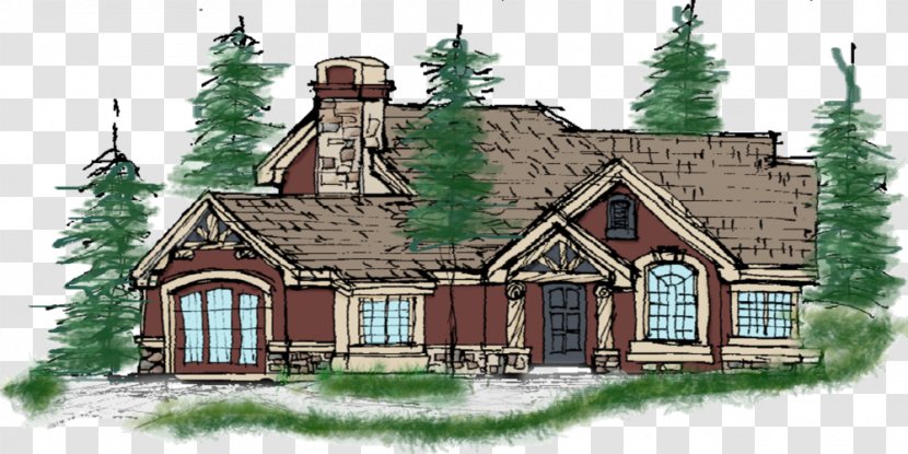 Farmhouse Art Mansion Tree - Historic House - Bungalow Frame Elevation Transparent PNG