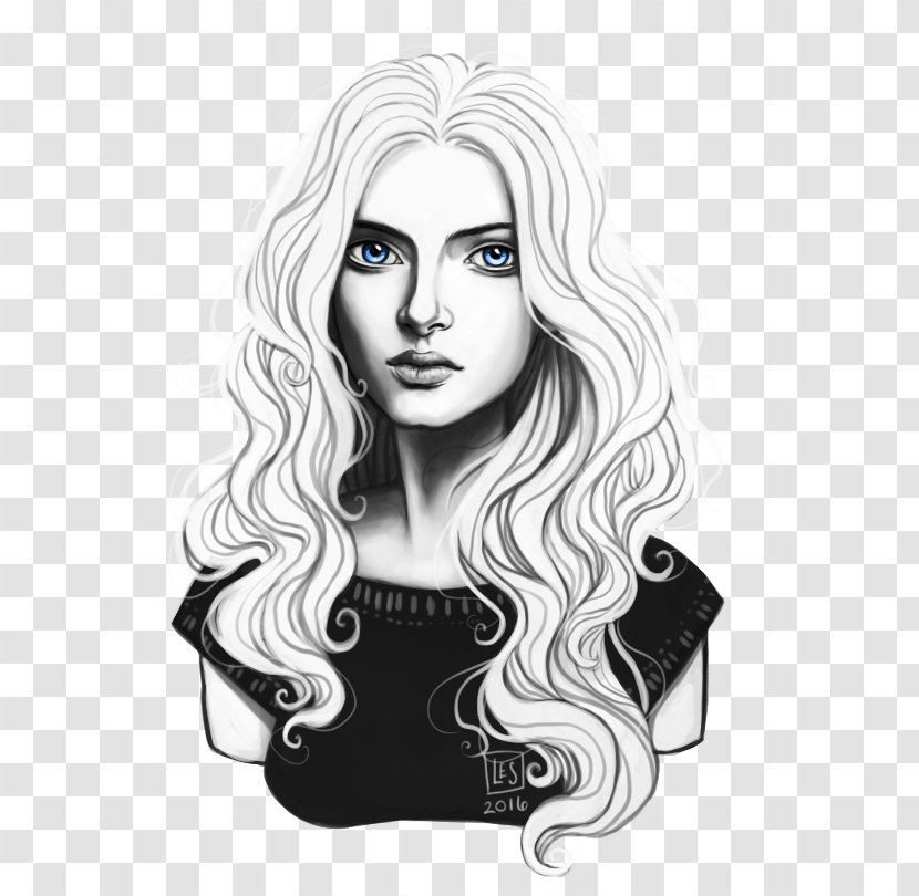 Drawing /m/02csf Character - Monochrome - Feyre Transparent PNG