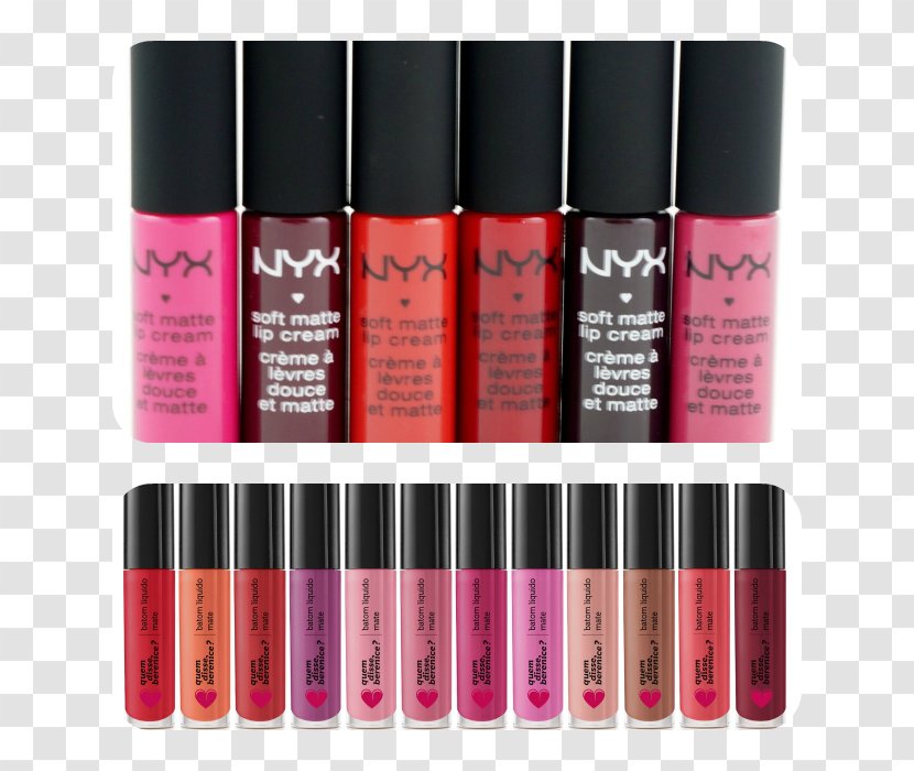 Lip Gloss Balm Lipstick Nail Polish - Magenta Transparent PNG