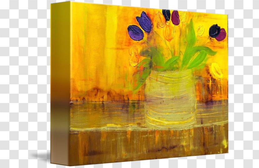 Acrylic Paint Still Life Photography Sunflower Modern Art - Abd Sign Transparent PNG