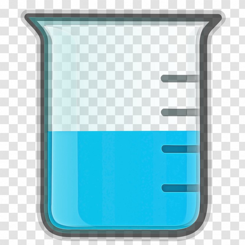 Beaker Aqua Turquoise Font Rectangle - Laboratory Equipment Transparent PNG