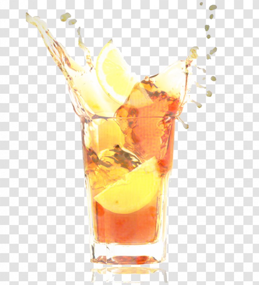 Lemon Tea - Spritzer Wine Cocktail Transparent PNG