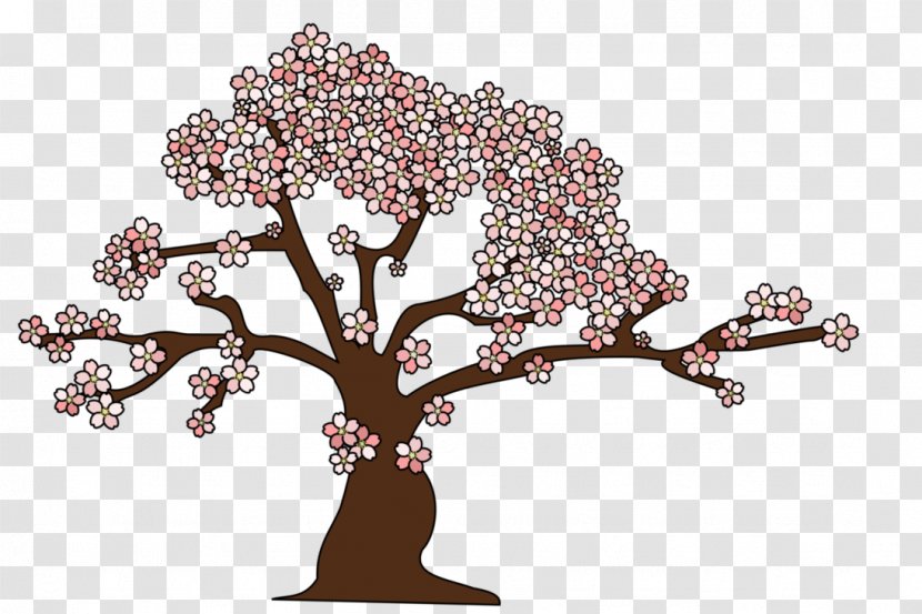 Cherry Blossom Tree - Body Jewelry - Vector Transparent PNG