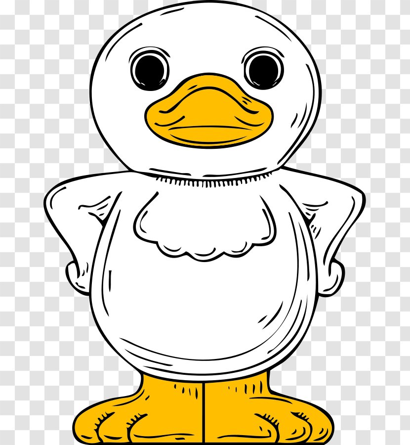 Baby Ducks Clip Art - Line - Duck Images Transparent PNG