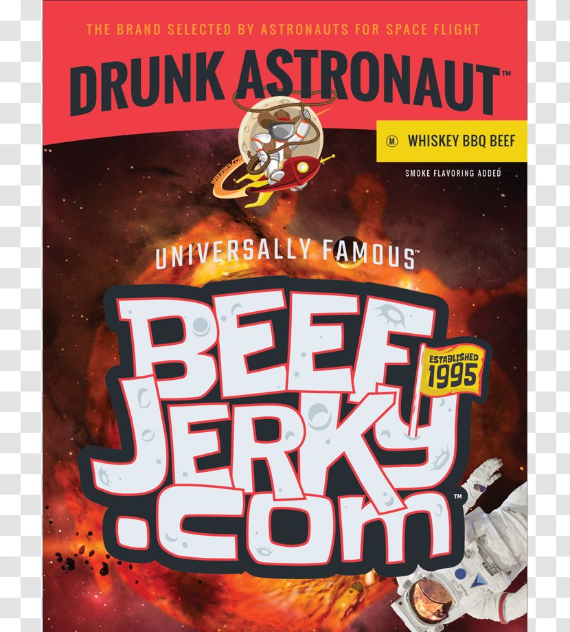 Drunk Astronaut: SS Beer Run Jerky Barbecue Whiskey Beef - Taste Transparent PNG