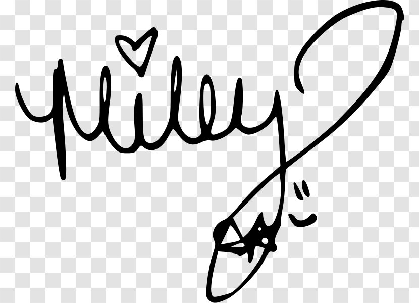 Miley Stewart Singer-songwriter Signature Autograph Television - Tree Transparent PNG