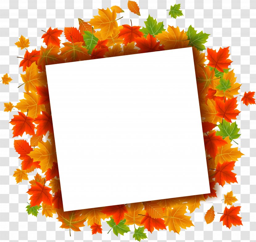 Maple Leaf Download - Picture Frame - Vector Autumn Leaves Transparent PNG