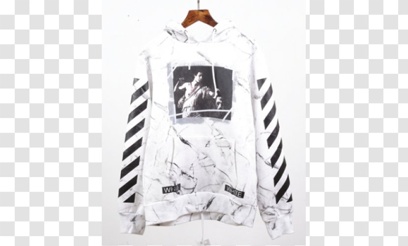 Hoodie Off-White Marble Sweater Shirt - Outerwear Transparent PNG