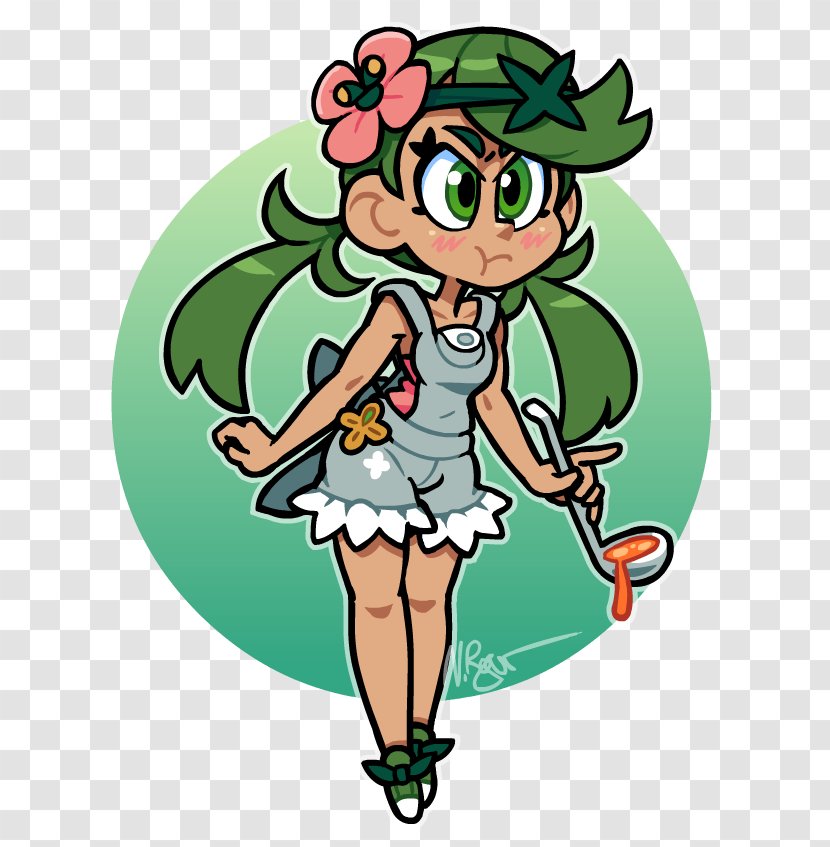Pokemon Sun And Moon Fan Art Drawing Work Of Green Transparent Png
