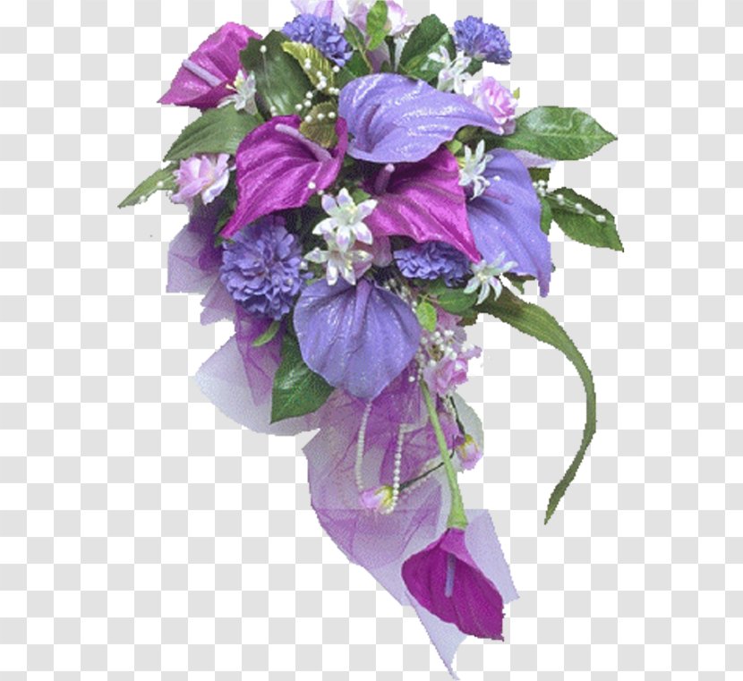 Flower Bouquet Animation Rose - Violet Transparent PNG