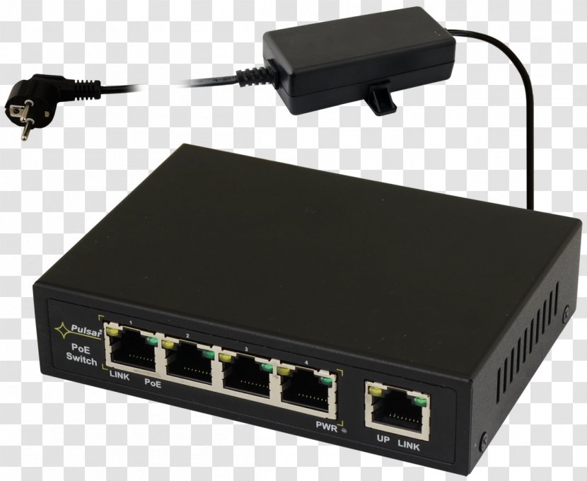 Power Over Ethernet Network Switch Computer Port - Ieee 8023af - Pulsar Transparent PNG