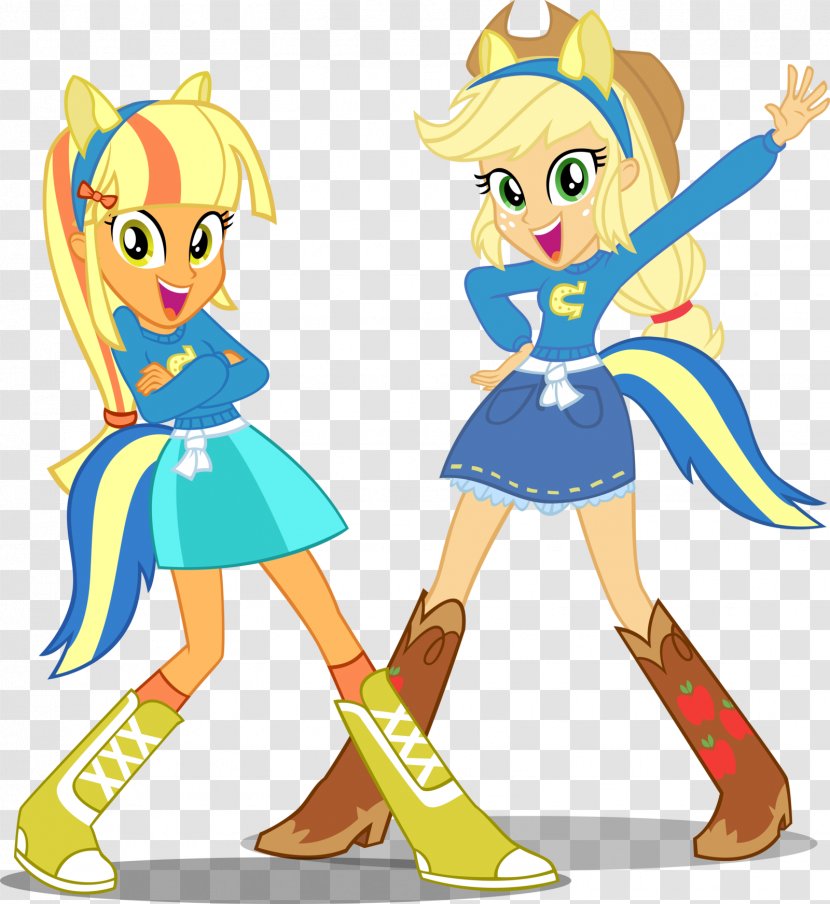 Applejack My Little Pony: Equestria Girls Twilight Sparkle Rainbow Dash - Flash Sentry - Hair Style Transparent PNG