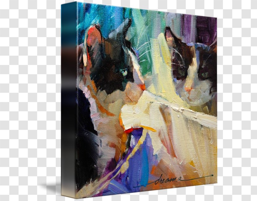 Dog Painting Gallery Wrap Canvas Art - Printing Transparent PNG