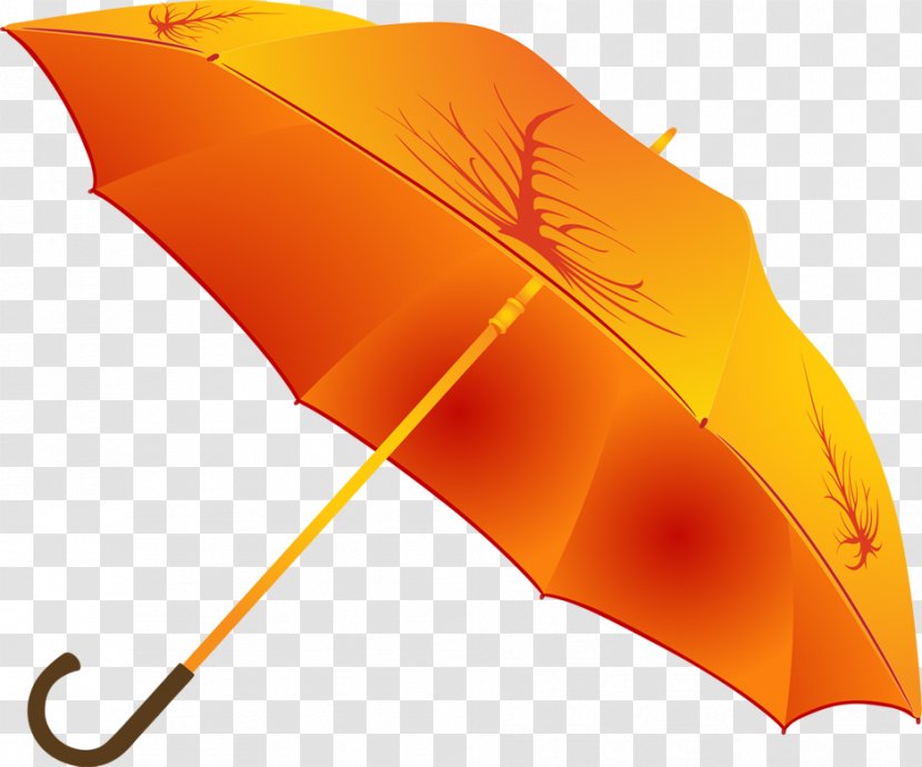 Umbrella Orange - Golden Transparent PNG