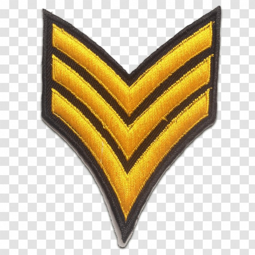 Embroidered Patch Military Rank Sergeant United States Army Transparent PNG