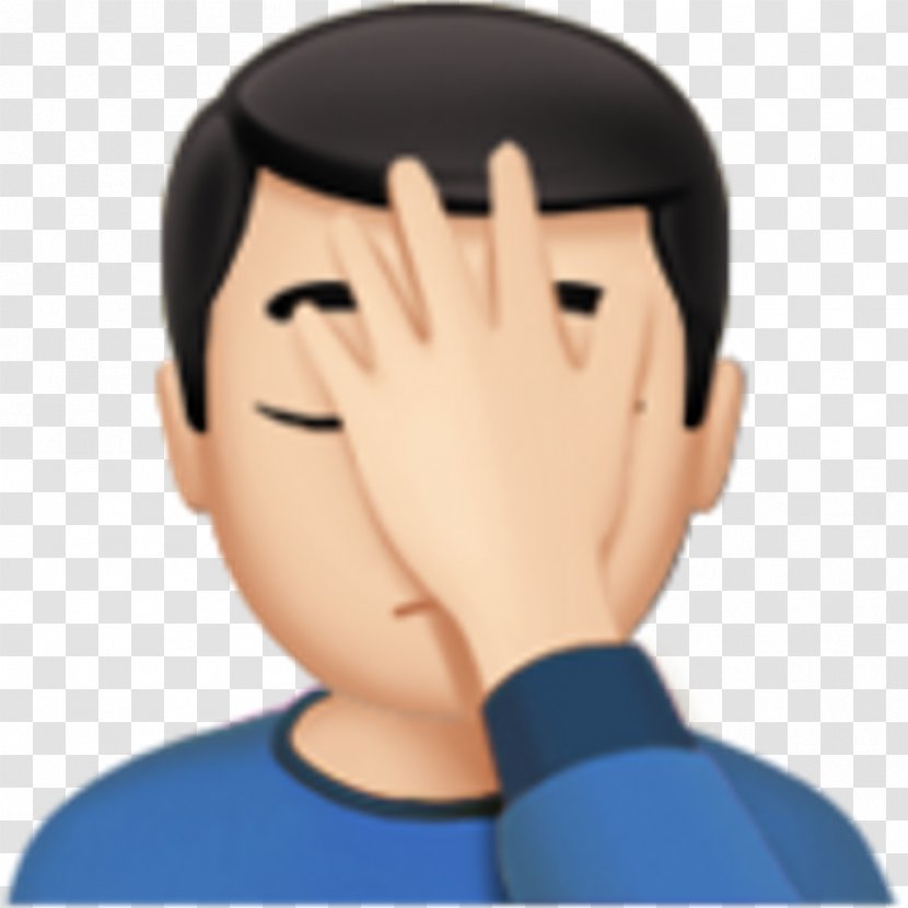 Emoji Facepalm United States FM Broadcasting Emoticon - Emojipedia Transparent PNG