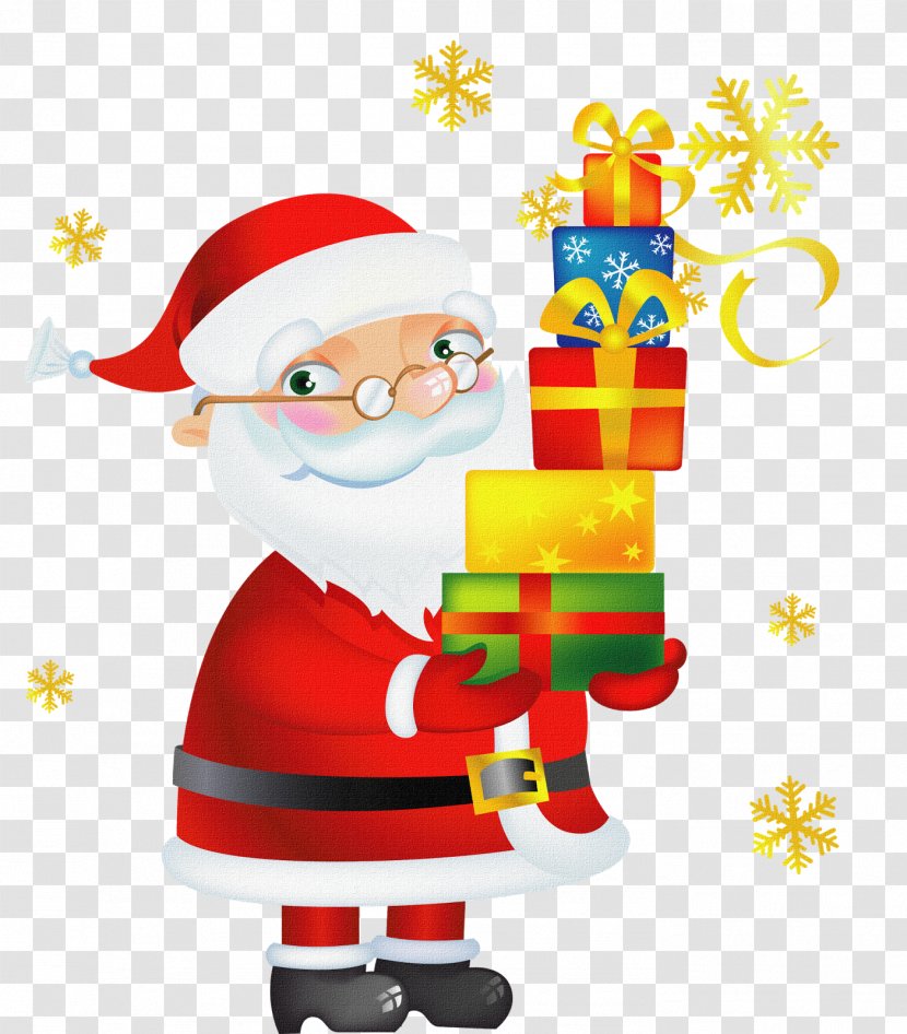 Santa Claus Christmas Day Vector Graphics Gift Illustration Transparent PNG
