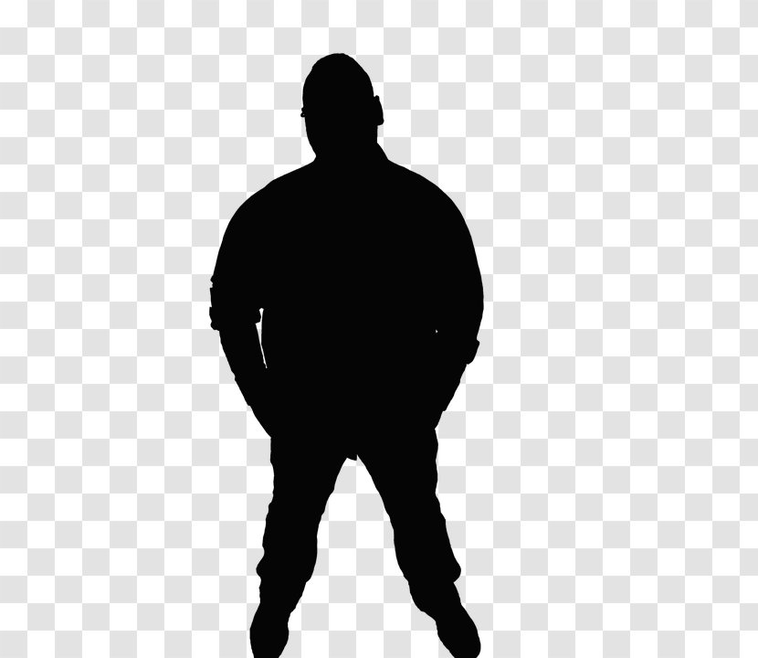 Silhouette Man Black And White Adult Transparent PNG