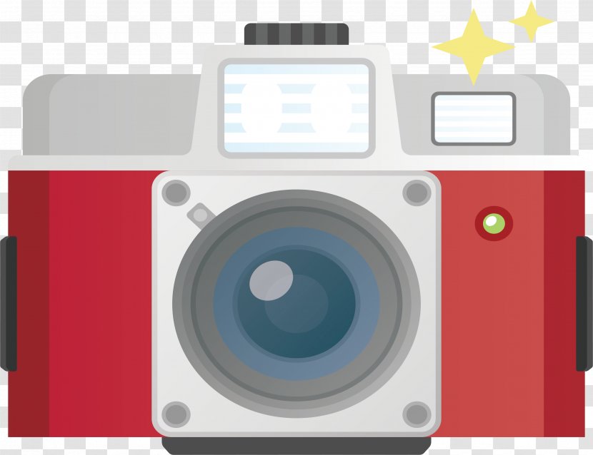 Digital Camera Data Icon - Red Transparent PNG