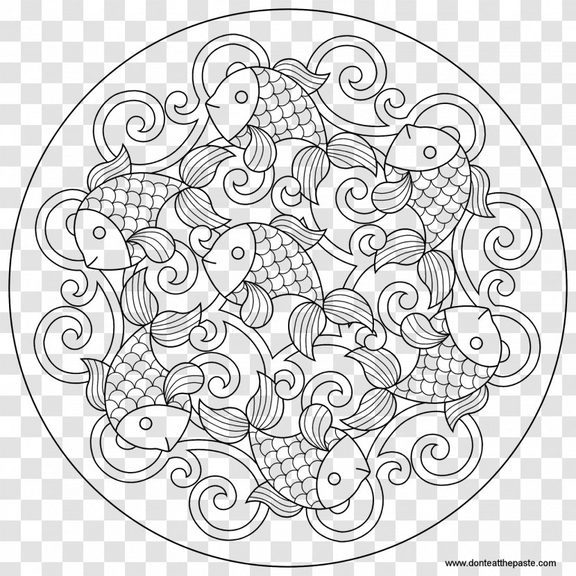 The Mandala Book: Patterns Of Universe Coloring Book Adult Drawing - Black And White - Crazy Summer Transparent PNG