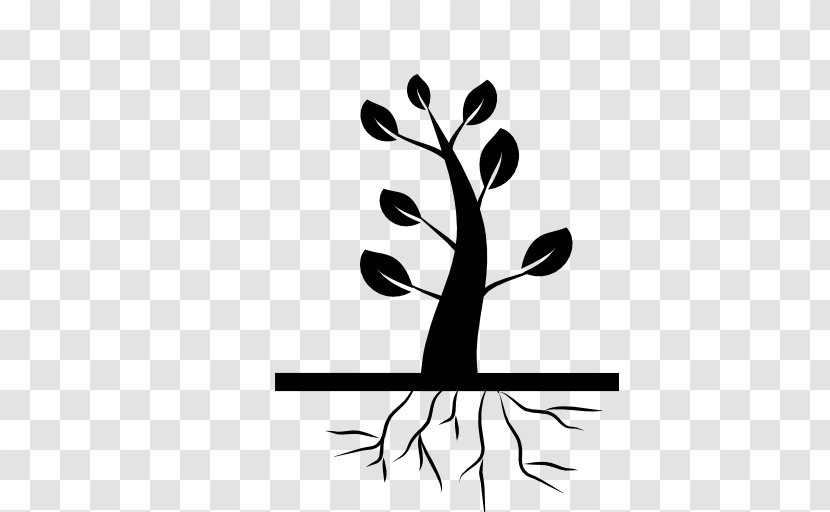Icon Design Work Is A 1st Class Calling - Plant - Black And White Transparent PNG