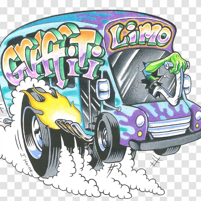 Car Graffiti Limo Motor Vehicle Party Bus Limousine Transparent PNG