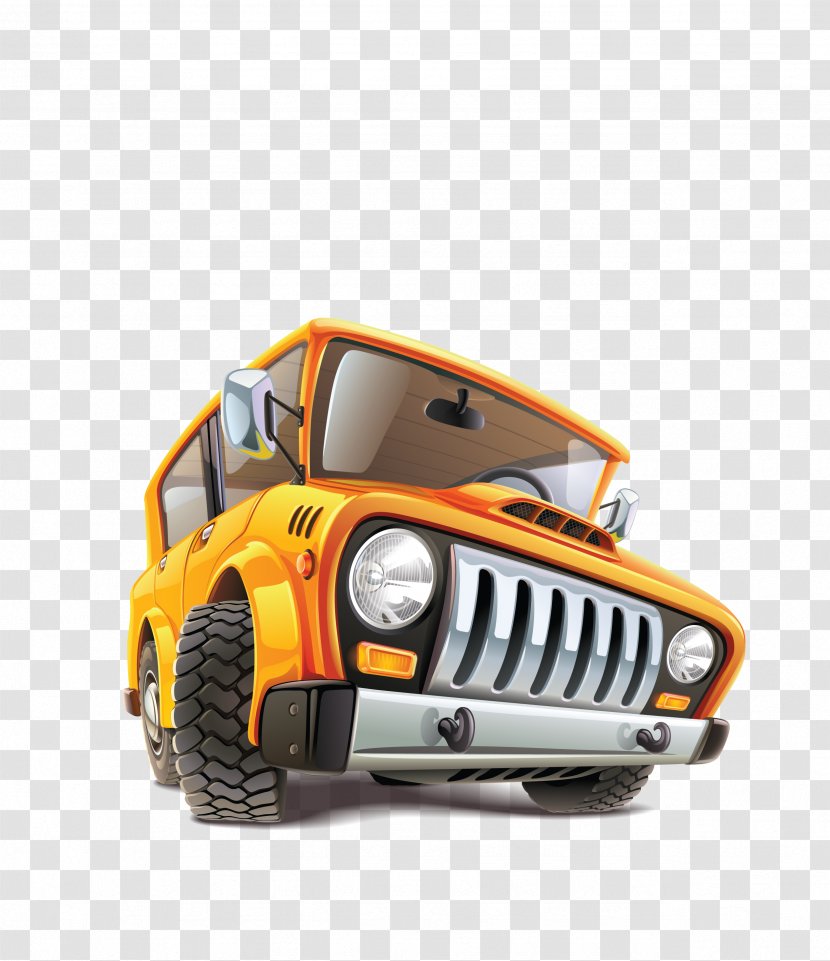Jeep Car Icon - Brand - Vector Cartoon Transparent PNG