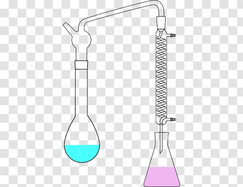 Drawing Chemistry Experiment - Description - Laboratory Apparatus Transparent PNG