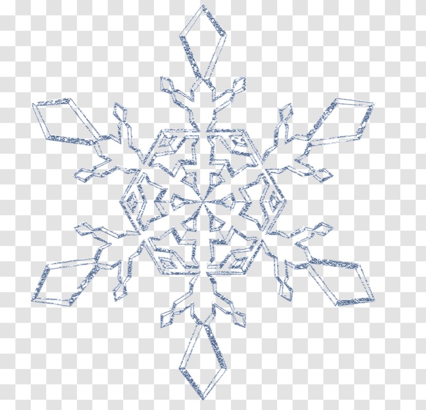 Snowflake Christmas - Tree - Cartoon Painted Decorative Transparent PNG